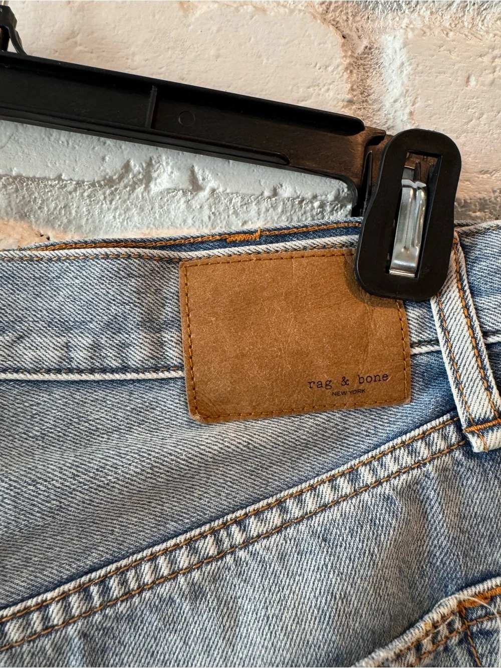 rag & bone distressed denim shorts